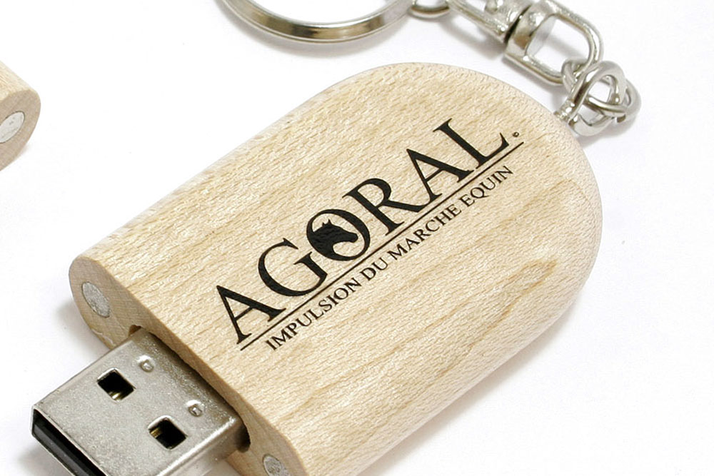 Serigraphie sur cle usb Bois Galet