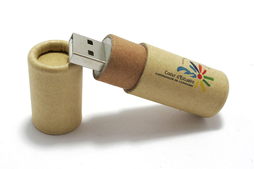 Tampographie sur cle usb Bois Ecologique